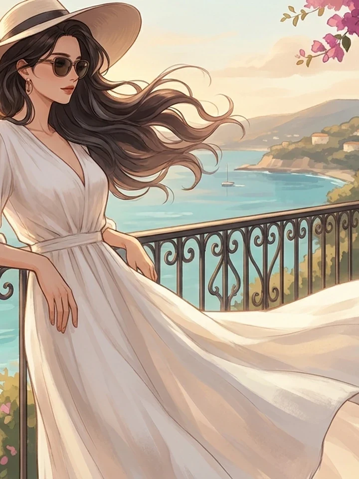 Adult female anime character with distinct styling and expression