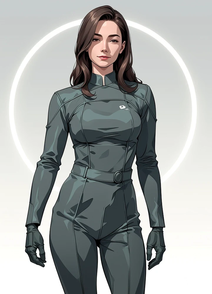 Adult anime illustration with common rendering artefacts excluded
